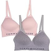 Tommy Hilfiger Womens Seamless Lightly Lined Wirefree Bra 2-Pack