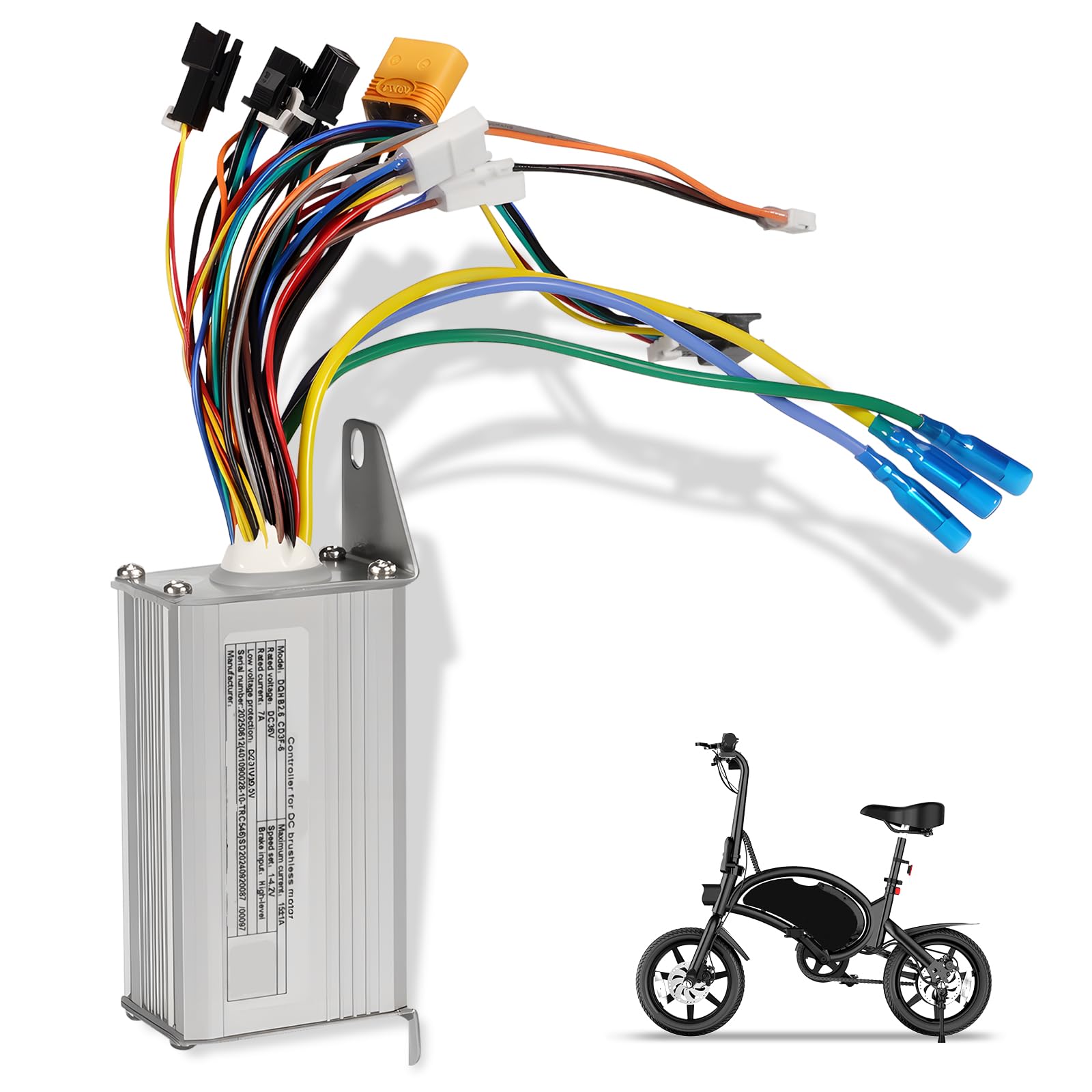 Photo 1 of Rendrox 36V Electric Bike DC Brushless Speed Controller DQHB2.6_CD3F-6 Compatible with Jetson Bolt Up 14" & DYU D3F/D1F E-Bike Ride-On Scooters, Upgrade for DQHB2.6-CD3F