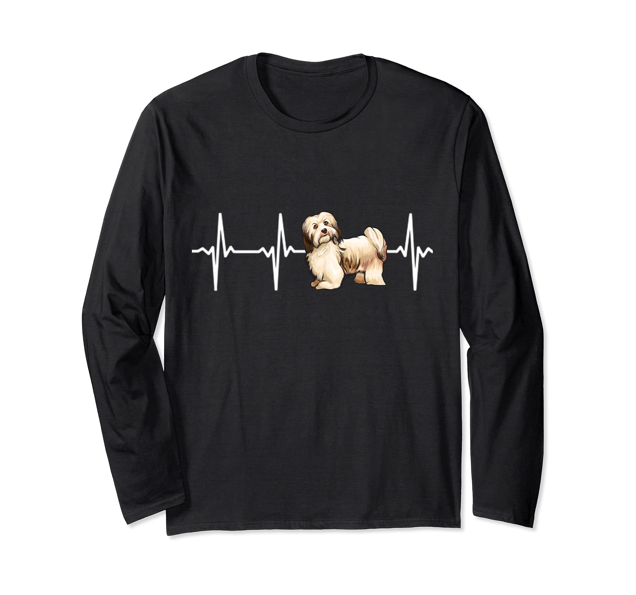 Havanese Heartbeat Love My Dog Long Sleeve T-Shirt