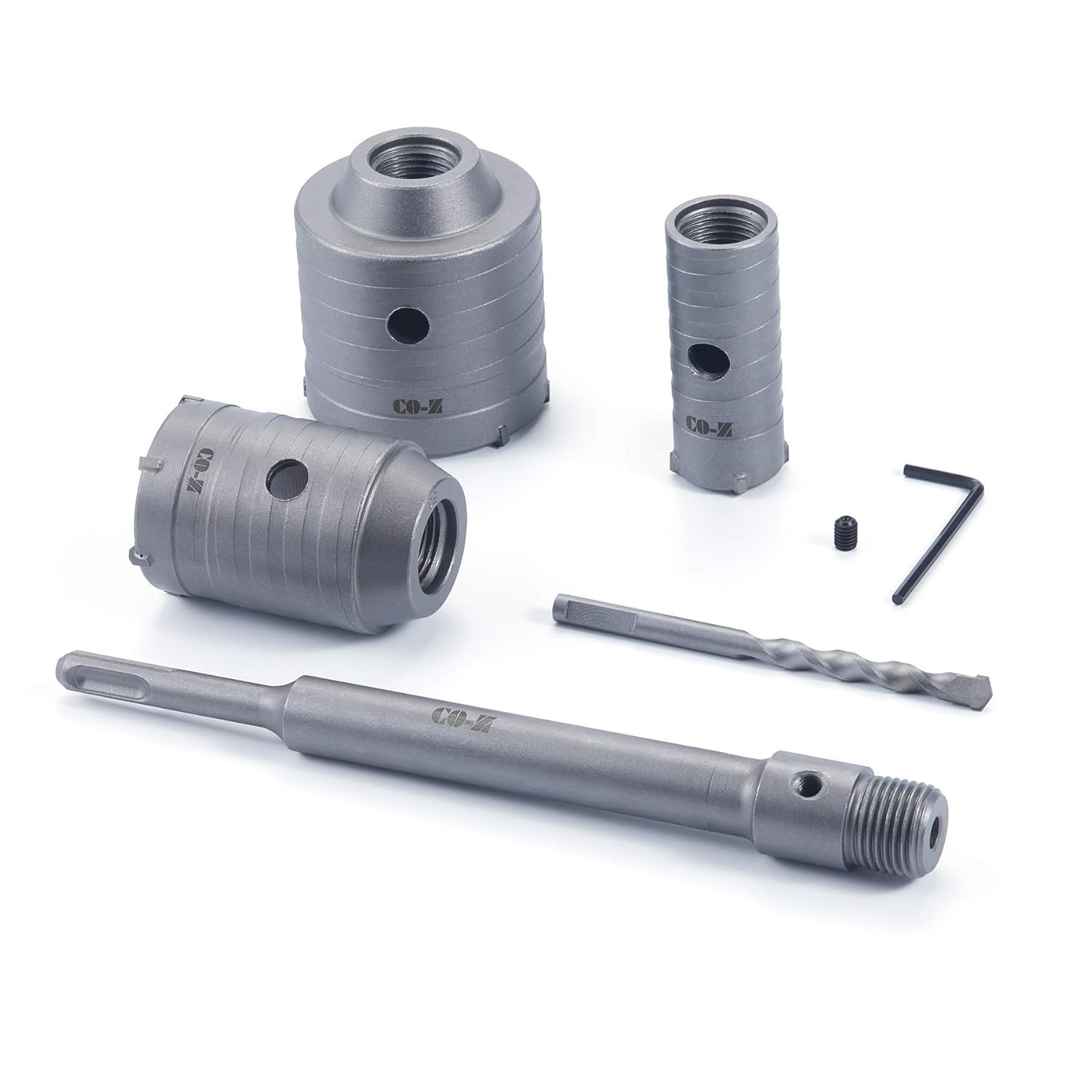 COZ Hole Saw Kit for SDS Plus Hammer Drills 65 50 30mm Hole Saw Drill