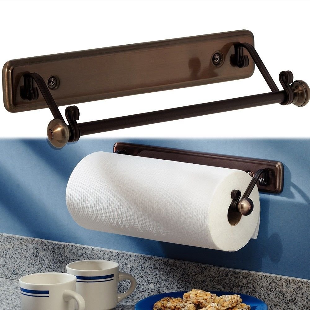 Best Bronze Under The Kitchen Paper Towel Holder Easy Home Care