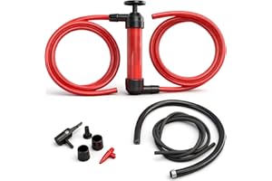 HORUSDY Multi-Use Siphon Fuel Transfer Pump Kit for Gas Oil and Liquids