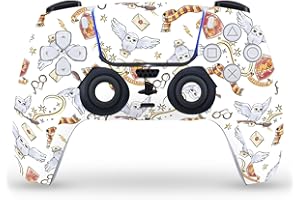 Head Case Designs Officially Licensed Harry Potter Hedwig Owl Pattern Graphics Vinyl Faceplate Sticker Gaming Skin Decal Cover Compatible With Sony PlayStation 5 PS5 DualSense Controller