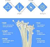 On1shelf Cable Ties 450mm x 4.8mm 50 Pack Extra Long Nylon Zip Ties view 3