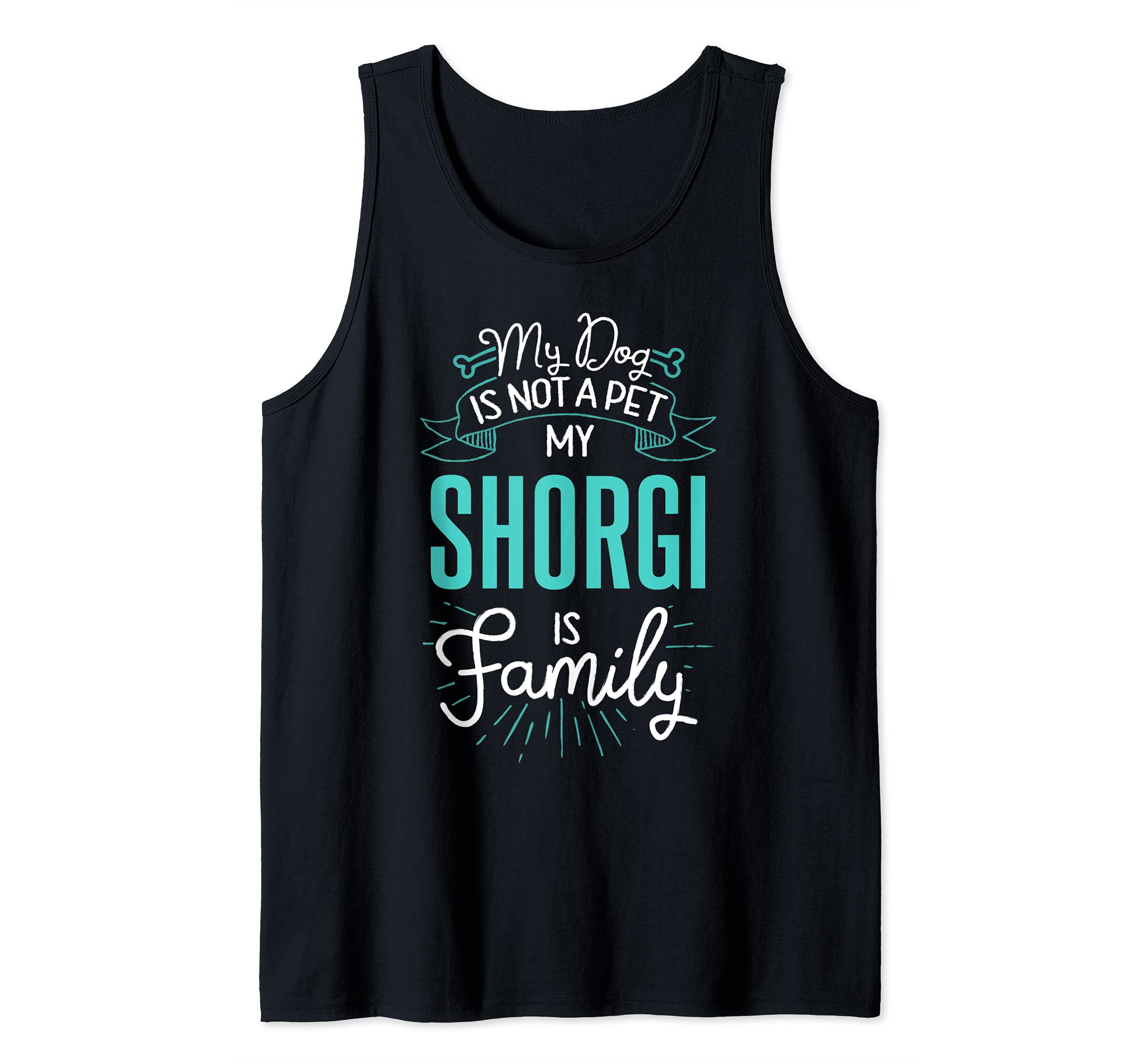 Cute Shorgi Design Family Dog Giftn Tank Top
