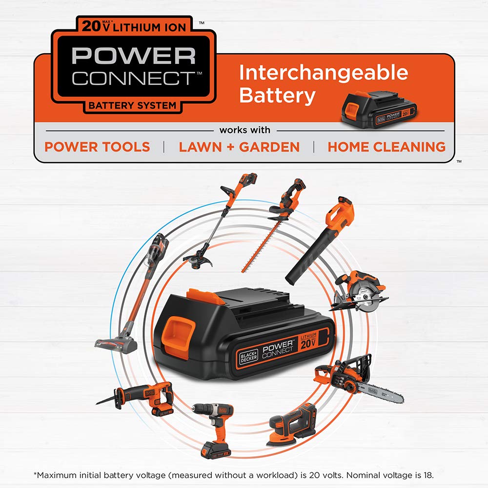 BLACK+DECKER 20V MAX Cordless Drill Kit with ?Battery, Charger, Includes Double Sided Drill Bit (BCD702C1)