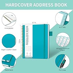 Regolden-Book Address Book with Alphabetical
