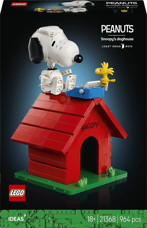 Ideas Peanuts: Snoopys Hundehütte 21368