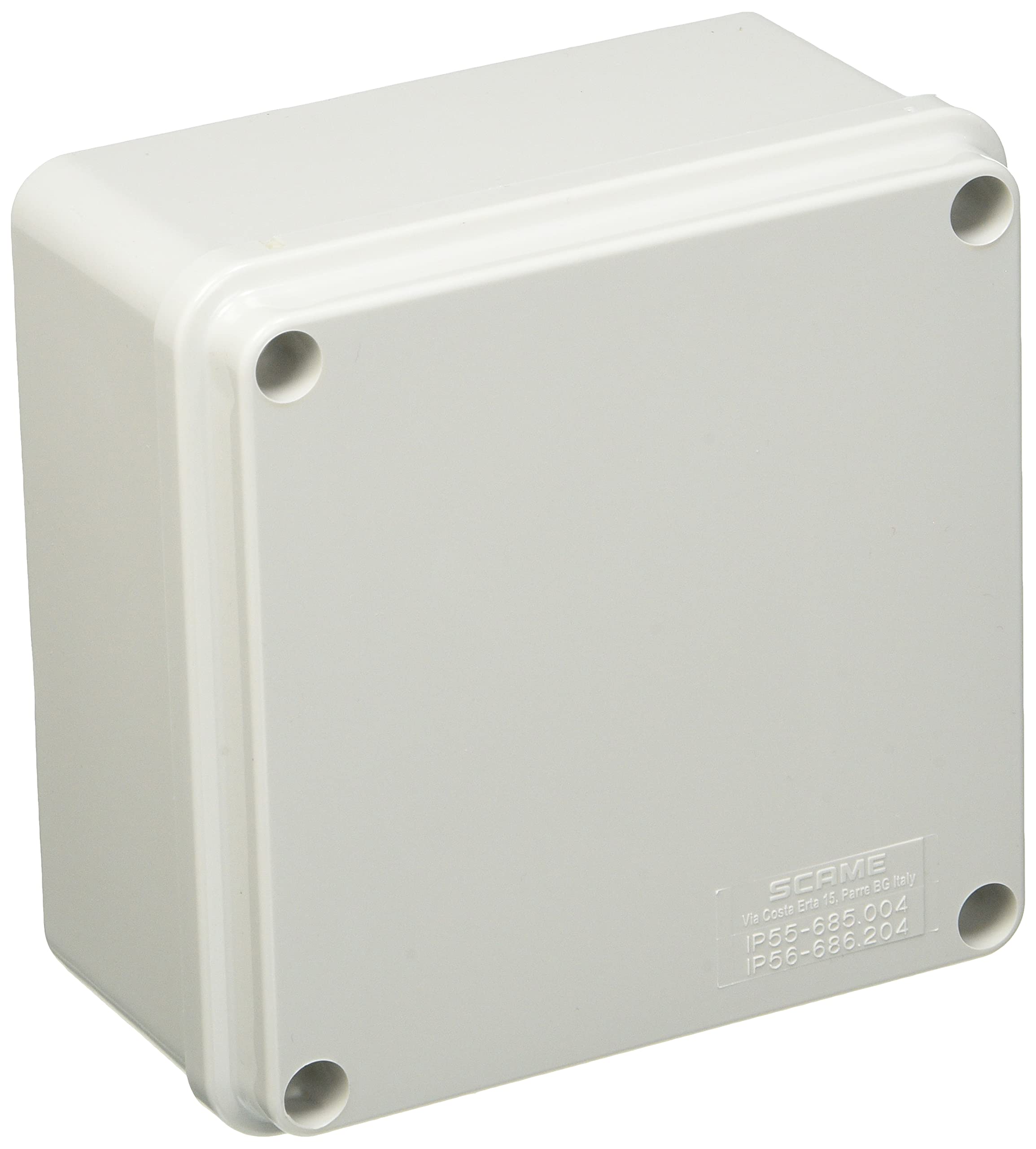 Poly Pool PP0290 Rectangular Junction Box, wall, Internal Dimensions 100x100x50 mm