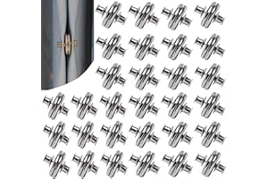 YTESEERY 30 Pairs Curtain Magnets Closure, Magnetic Curtain Clips for Indoor Outdoor Curtains Prevent Light Leaking, Strong Curtain Weights Magnets for Pergola Patio Gazebo Cabana