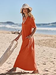 MEROKEETY Women's 2025 Spring Summer Casual Maxi