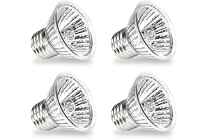 ECOSI Reptile Heating Bulb, 50W UVA UVB Bulbs for Turtle Heat Lamp Halogen Basking Bulb for Aquarium Reptile Lizards Turtle S