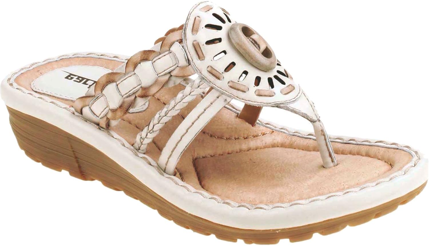 Amazon.com | Earth Women's Off White Gale 9.5 C US | Flip-Flops