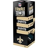 MasterPieces Game Day - NFL New Orleans Saints - Officially Licensed Tumble Tower, Real Wood Blocks