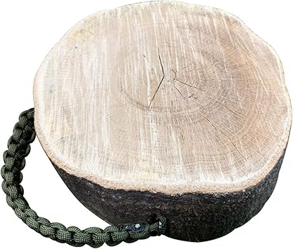 Amazon メロウストア 森の薪割り台 コンパクト 樫の木 水中乾燥 ハンドル付き 取っ手付き 着火台 火口台 大サイズ 薪割台コンパクト メロウストア アウトドア