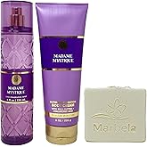 Bath & Body Works Madame Mystique Body Cream and Fragrance Mist Duo Set with a Natural Oats Bar Soap - Full Size