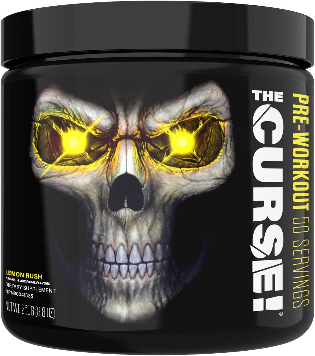 JNX Sports The Curse! Pre Workout Supplement - Intense Energy & Focus, Instant Strength Gains, Enhanced Blood Flow - Nitric Oxide Booster with Creatine & Caffeine - Men & Women | Orange Mango | 50 Srv: Health & Personal Care
