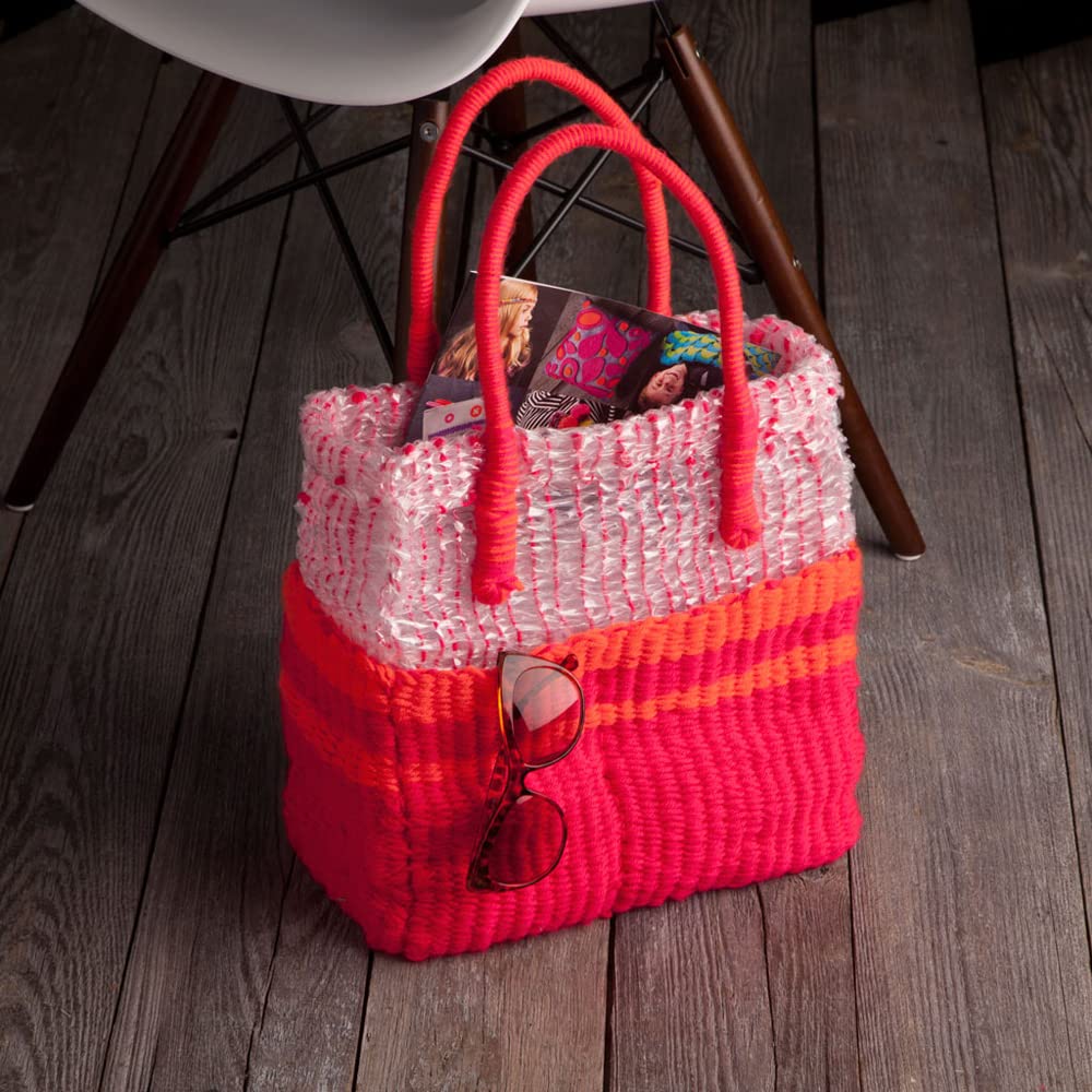 Craft Crush Weaving Loom Craft Kit - Learn to Weave Scarves, Gloves, Home Décor - Modern Design Mini Craft Kit for Teens & Adults - Easy-to-Use, Fast Weaving from The Makers of Loopdeloom, Small