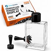 Dancing Ferrofluid Display Magnetic Ferrofluid Visualizer Toy w/ 2 Magnets | Sealed Ferrofluid Bottle 2ml, Neodymium Magnets Included, Science Kit, Ferrofluid Toy, Cool Science Gift for Adults &amp; Kids