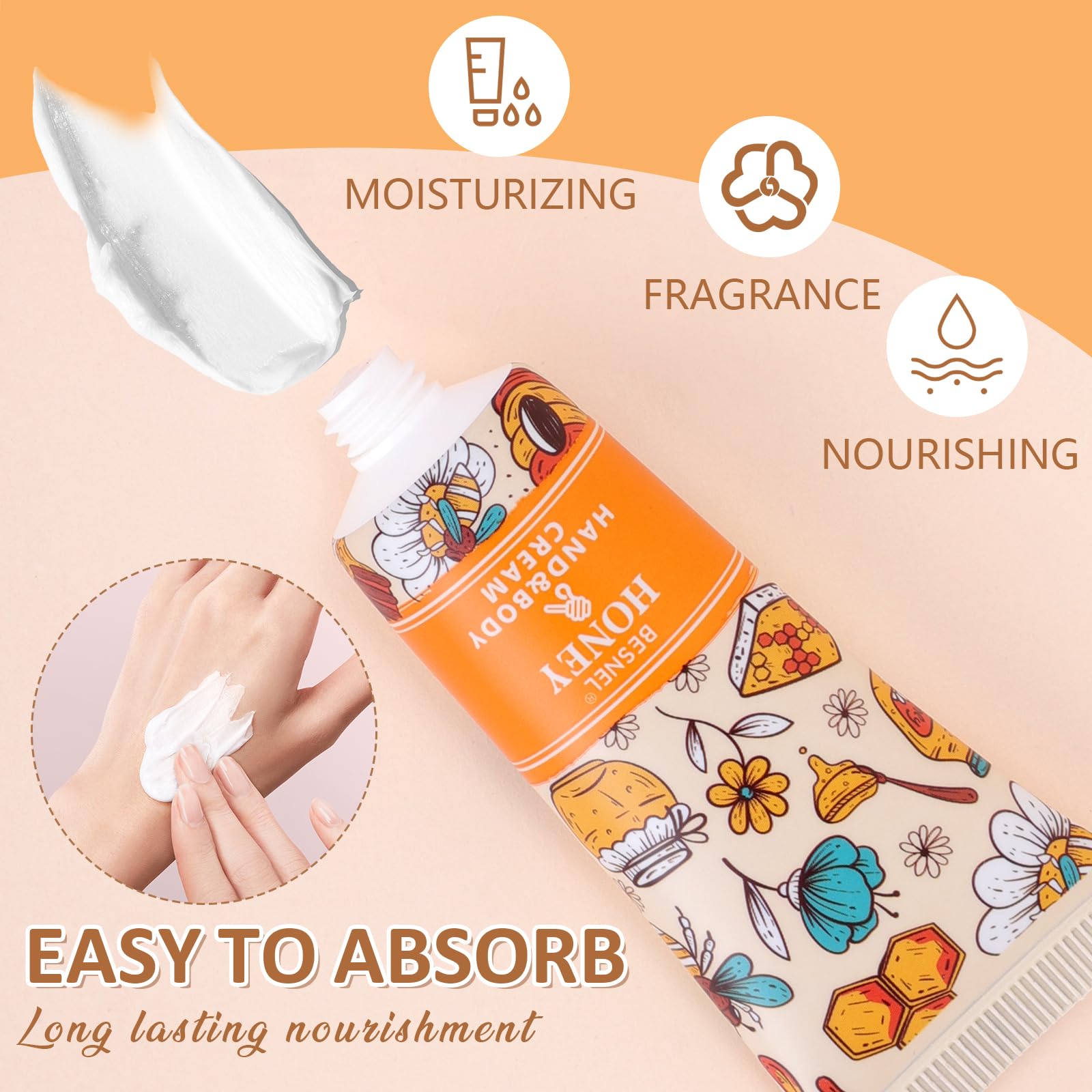24 Pack Hand Cream Gifts Set For Women, Mini Hand Lotion Travel Size in Bulk for Dry Cracked Hands, Graduation Gifts, End of Year Teacher Appreciation Gifts, Thanksgiving Gifts, Party Favors