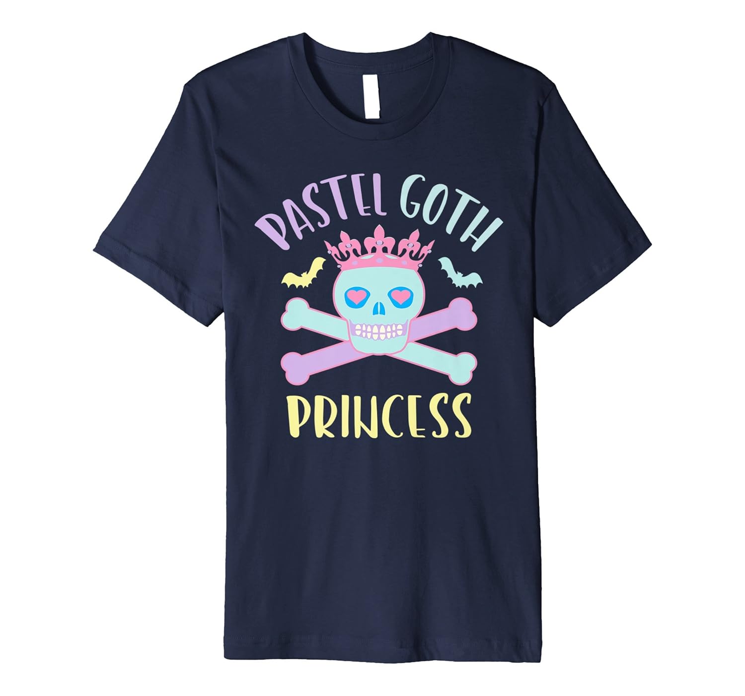 Pastel Goth Princess Tshirt Cute Halloween Skull Tee- TPT