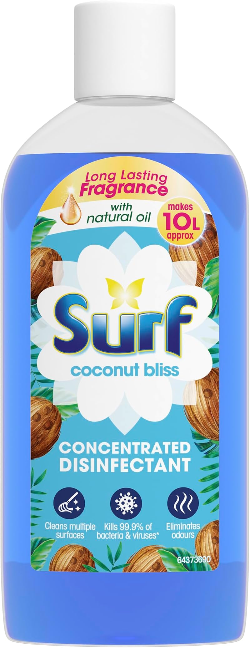 Surf Coconut Bliss Concentrated Disinfectant 240 ml 99.9% Germs Mult- Purpose
