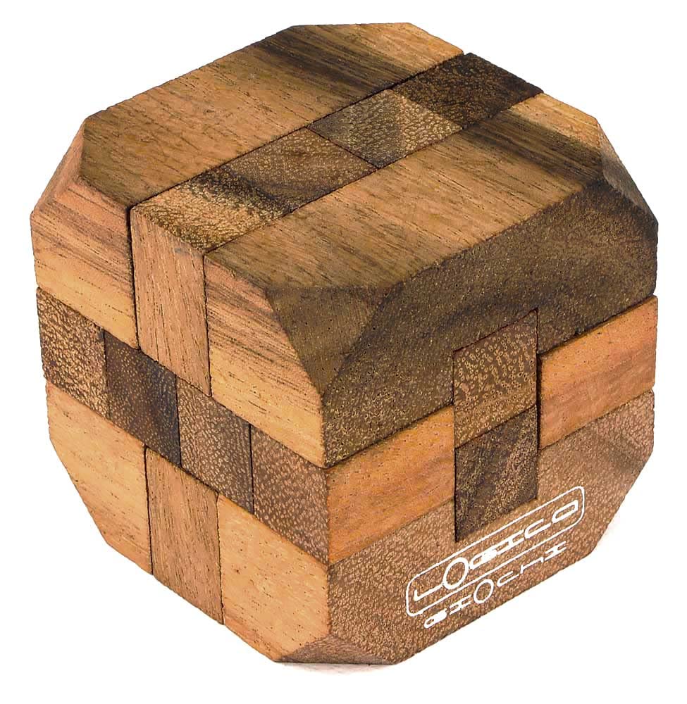 Logica Puzzles Art. Diamond - 3D Brain Teaser in Fine Wood - Difficulty 4/6 Extreme - Leonardo da Vinci Collection — image 1