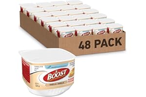 BOOST Vanilla Pudding, Ready-to-eat Oral Nutrition Supplement, Nutritionally Complete, 6.8g Protein, 230 Calories, Kosher, Gl