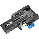 Neewer Professional Aluminium Alloy Quick Release Adapter and Plate with 1/4" and 3/8" Screws for Manfrotto 501HDV, 503HDV, 7
