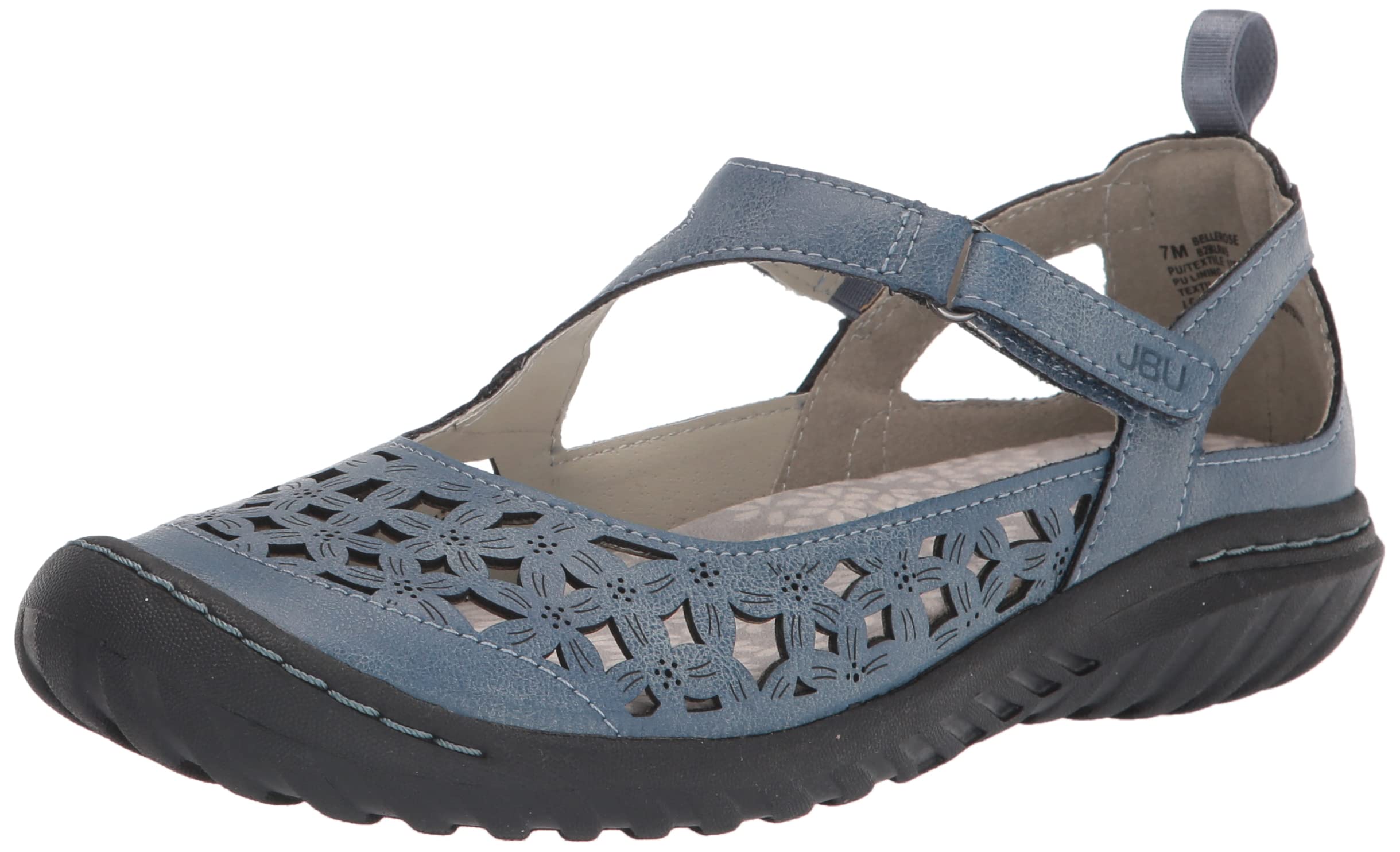 JBU by Jambu JSport womens Bellerose Mary Jane Flat,Denim,8 US in