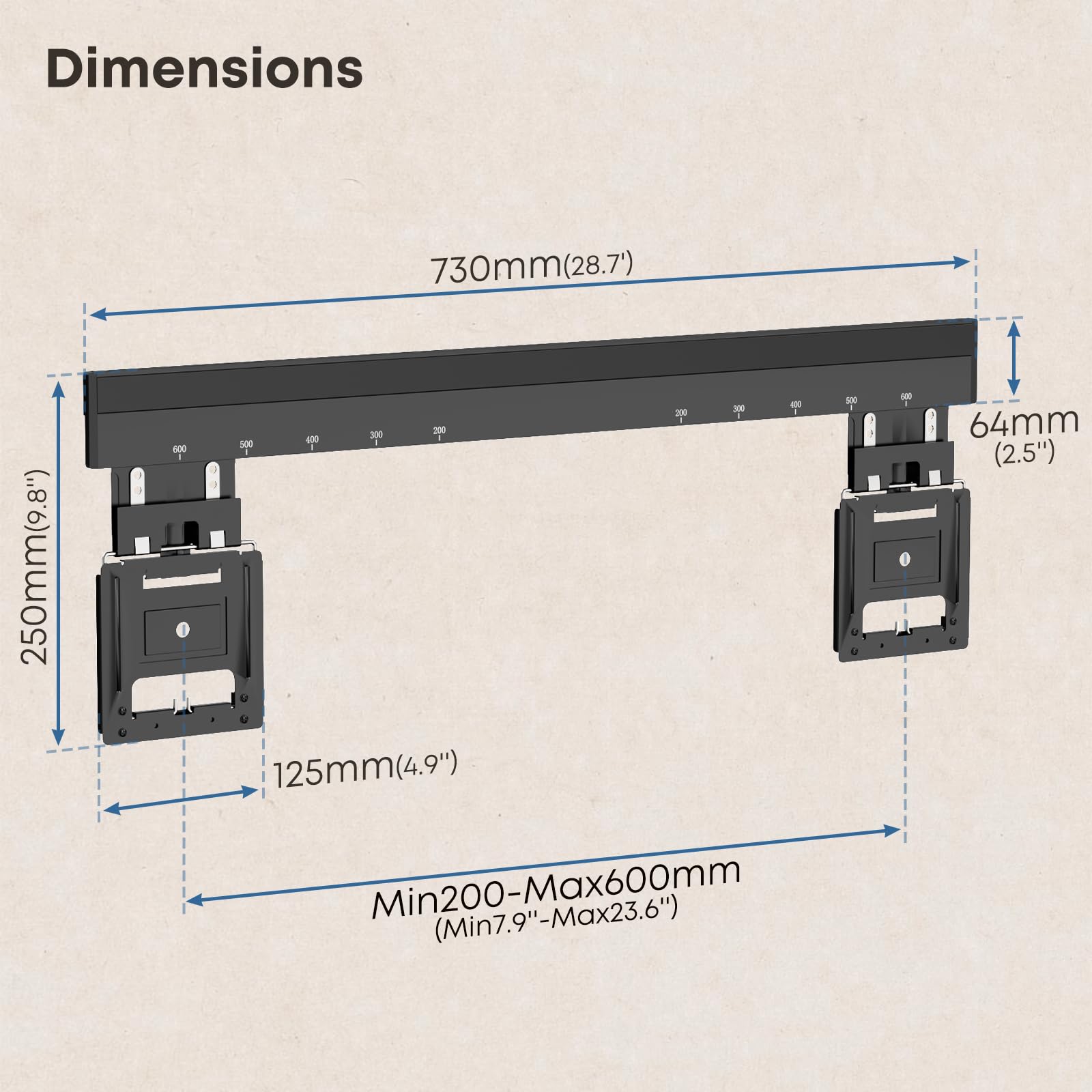 Ultra Slim TV Wall Mount Bracket Suitable for 37-80 Micro-Gap Flat 165lbs Max VESA 600x400mm Compatible with Designed for Samsung Frame TVs (2021-2023) Profile