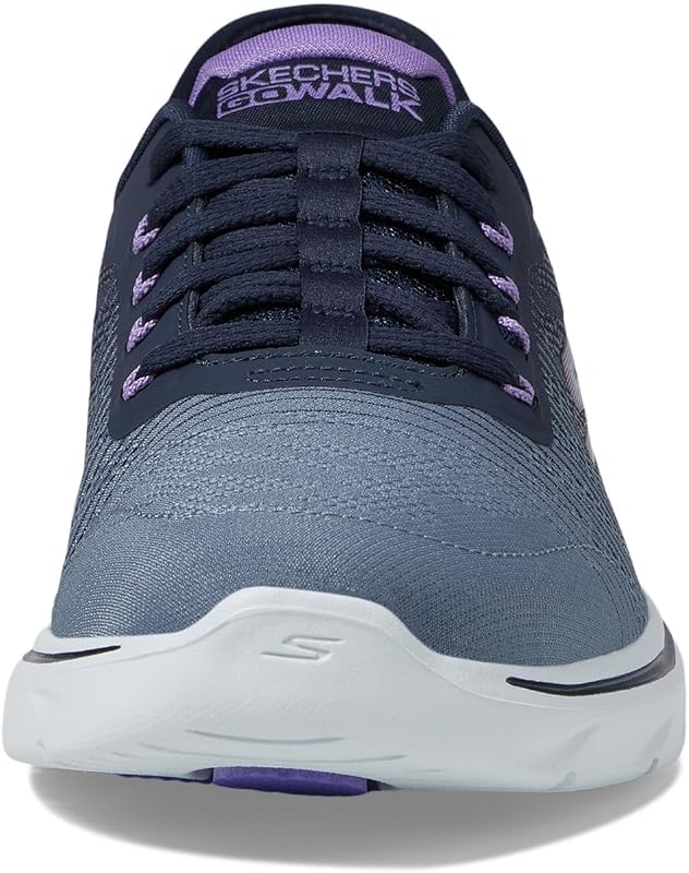 Chaussures Go Walk 7 pour Femme, Bordure Textile Bleu Marine, 38.5 EU
