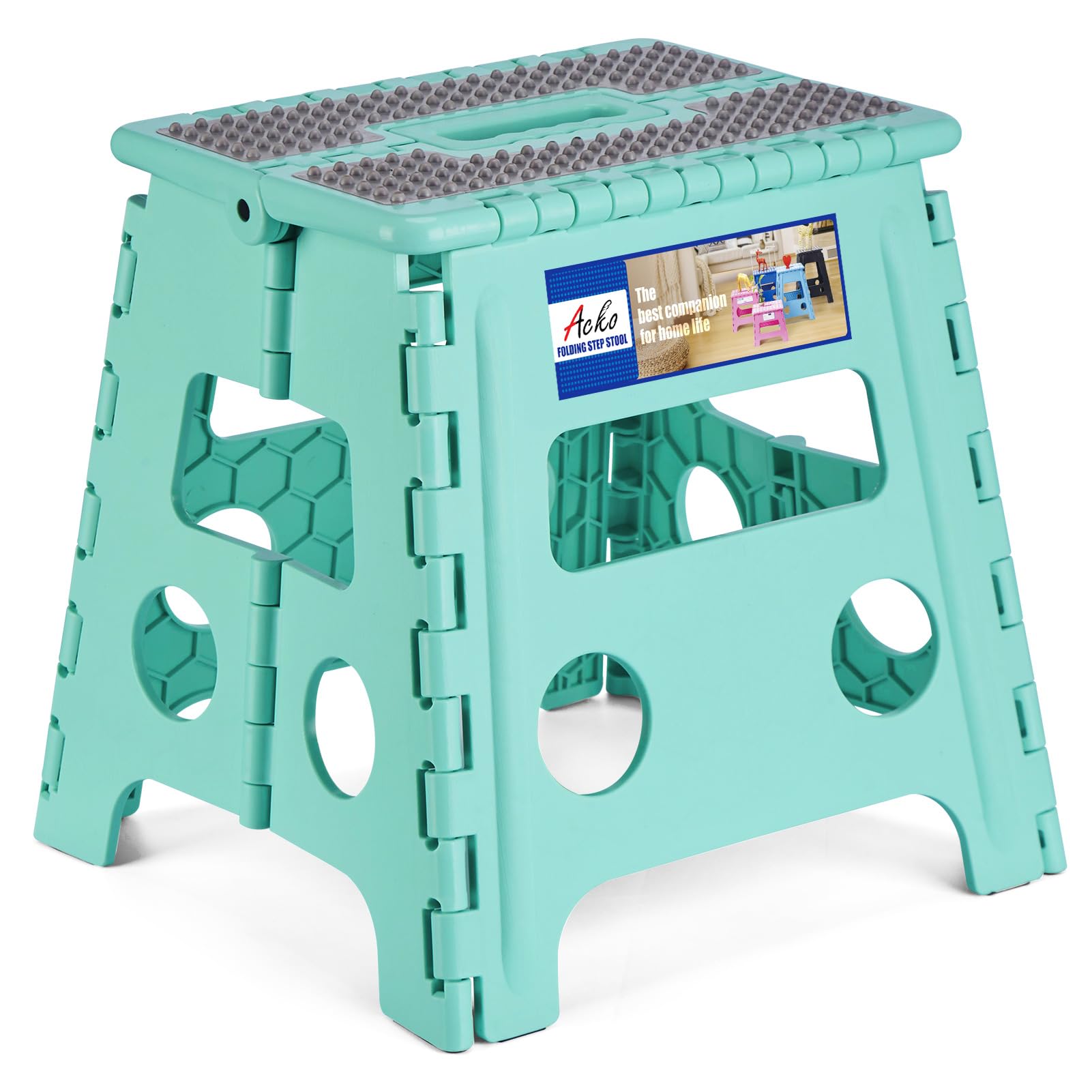 ACKO Folding Step Stool 13 Inch Stool Heavy Duty