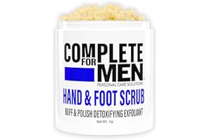 COMPLETE FOR MEN - Hand and Foot Scrub: Exfoliating Feet, Hand Exfoliant, Sugar Scrub for Dry Skin, Moisturizing Rough Skin Remover, Ideal for Hands and Feet Care, Scrub for Men