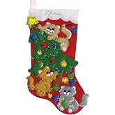 Design Works Crafts Decorating Kittens Felt Stocking Kit