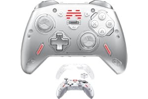 BEITONG Zeus 2 Elite Wireless Controller for PC Windows,Steam Deck,Android,Switch Gaming,Customize Module Assembly/Optical Buttons/1000 mAh/Motion Control/Vibratable Triggers (Galaxy Silver)