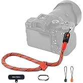 PGYTECH Camera Wrist Strap Slim Outdoor Style, Adjustable Quick Release Anti-Drop Camera Hand Strap for Sony/Nikon/Canon Compact Cameras/Mirrorless/Smartphone/Gopro, 55.1lb Capacity, Blaze Red