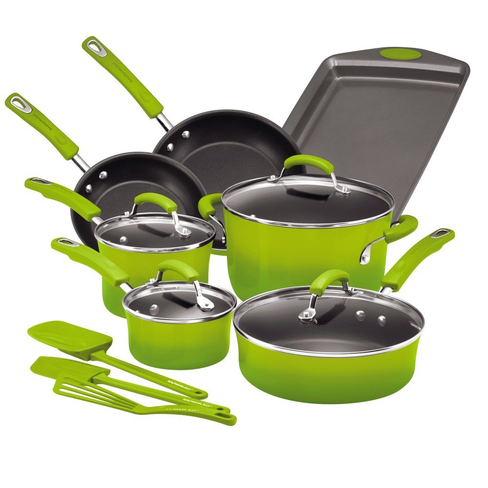 Best rachael ray 10 piece cookware set yellow