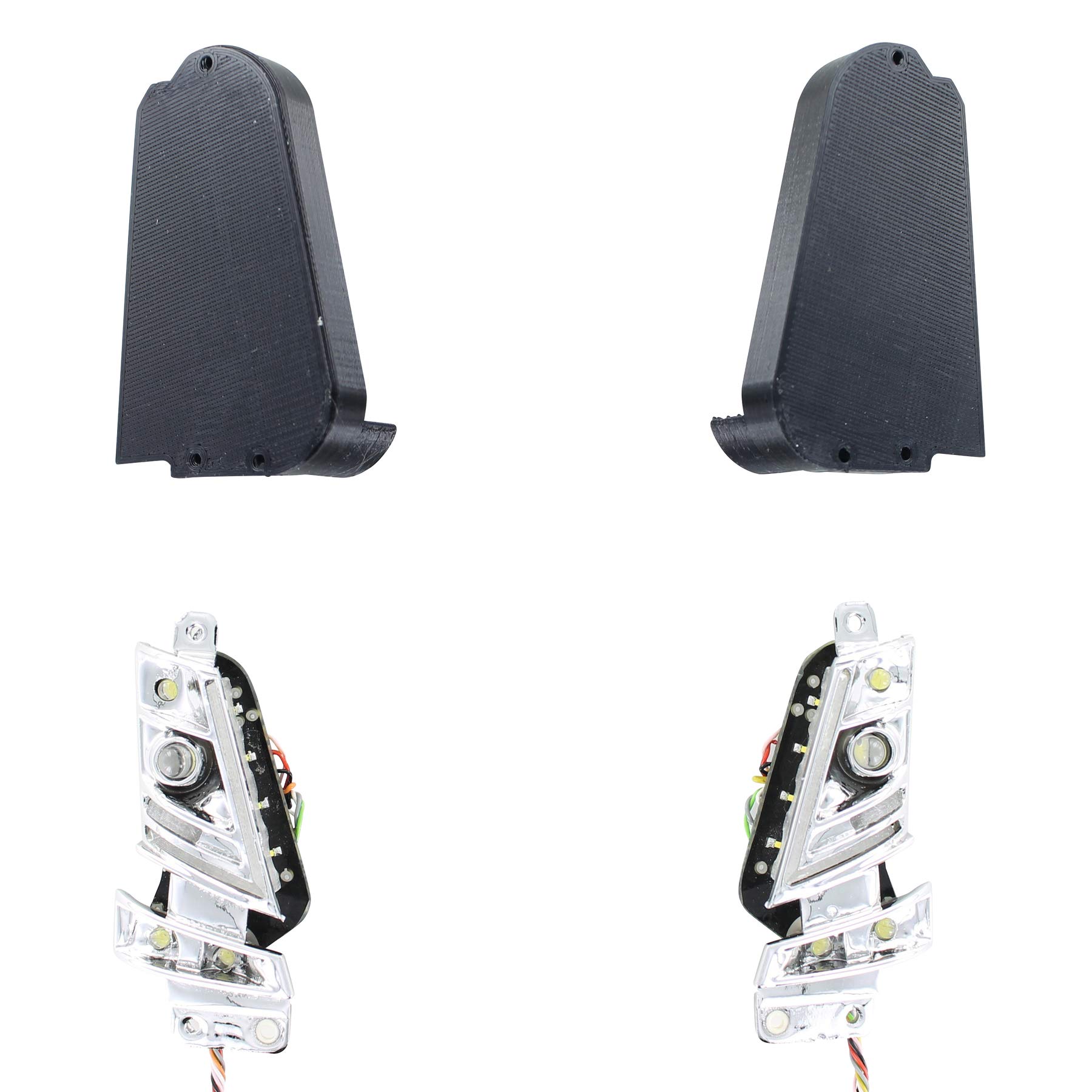 Carson 1:14 7.2/14V Volvo Headlight Board, RC Truck, Accessories for Tamiya Trucks, Spare Parts, Tuning Parts, Model Making, 500907507