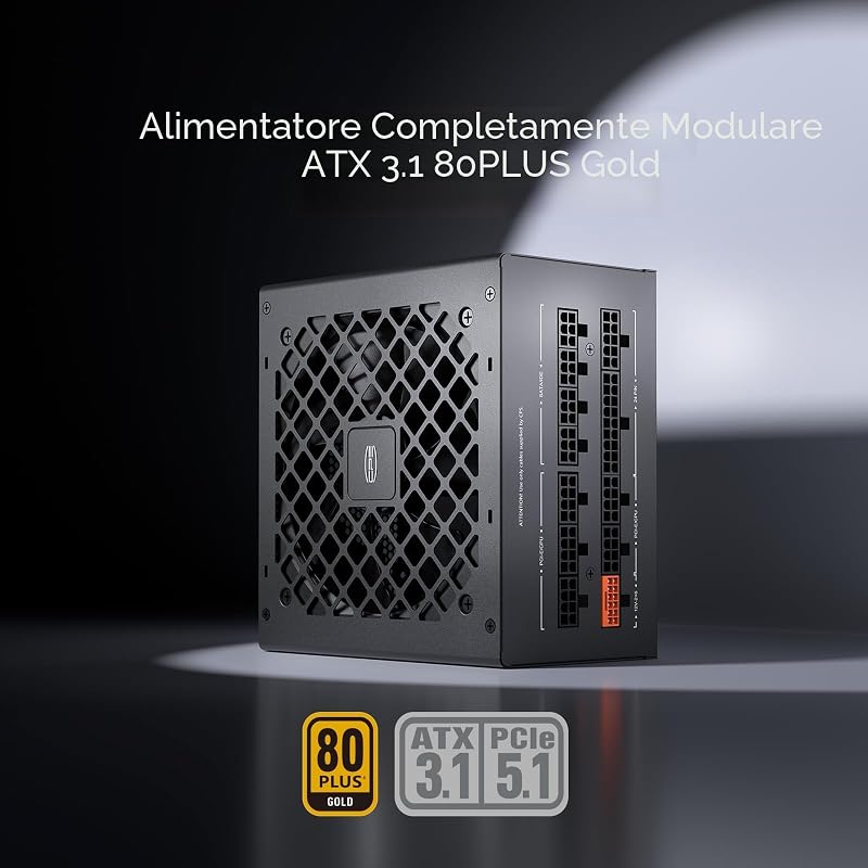 CPS PCCOOLER KN750 Alimentatore Completamente Modulare, 750W ATX 3.1