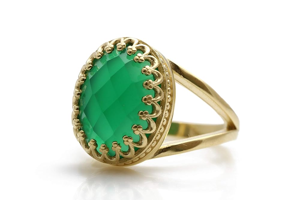Lovely 14ct Green Onyx In 925 Sterling Silver Anemone Jewelry Classy Green Onyx Ring Handcrafted Onyx Rings For Women Sizes 3 12 5 Everyday Wear Gifts Onyx Jewelry Great For Parties Statement Kolenik Handmade Products