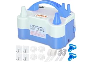 YEPVIE Electric Balloon Pump, Portable 2 Modes Balloon Blower Machine with 14 Balloon Arch Kits, Air Pump for Balloon, Balloon Inflator for Party Decoration