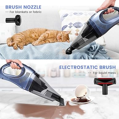 Amazon.com: Aspirador de mano Godmorn 6 KPA inalámbrico ...