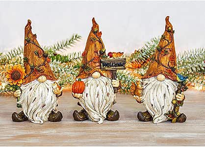 fall gnome statue