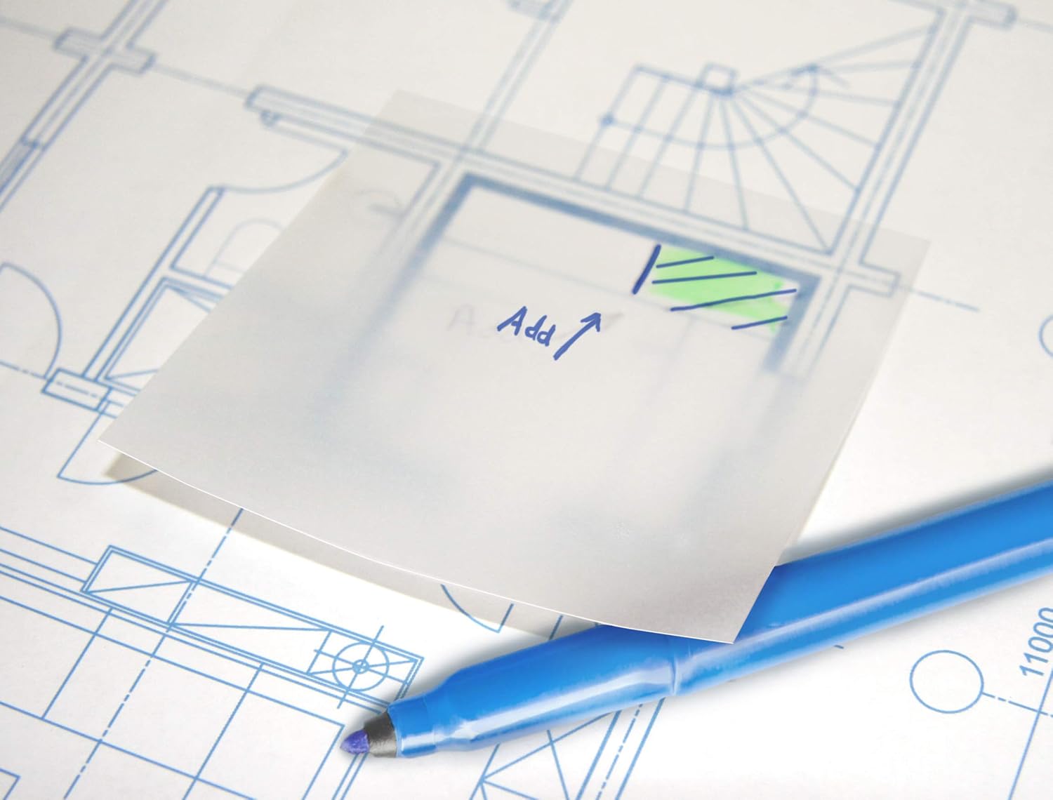 Transparent Sticky Note Pads, 75mm 