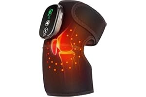 Cordless Heated Knee Massager for Knee Shoulder Elbow, 5000mAh Rechargeable Heating Knee Brace With Vibration for Relaxing Kn