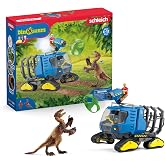 Schleich Dinosaurs - 5Pc Track Vehicle Playset - Kids Ages 4+ | 42604 | Dinosaur Figurine, Realistic Animal Toys, Dino Figure for Boys and Girls, Screen-Free Imaginative Pretend Play