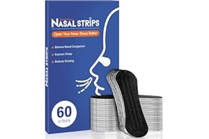 ETTSNU Nasal Strips for Snoring (60 ct),Extra Breathing Nose Strips,Reduce Snoring Aids for Men & Women,Oil & Sweat Proof,Help Improves Sleep and Sports,Universal Fit