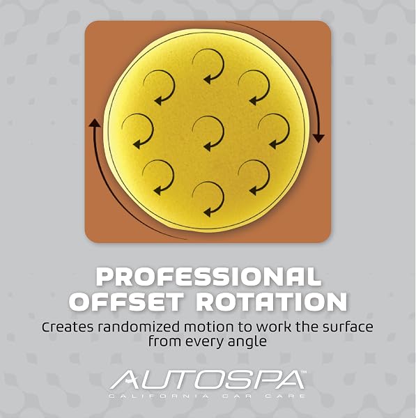 AUTOSPA 94009AS DUAL SPEED 6″ PROFESSIONAL POLISHER WITH 3 BONUS BONNETS