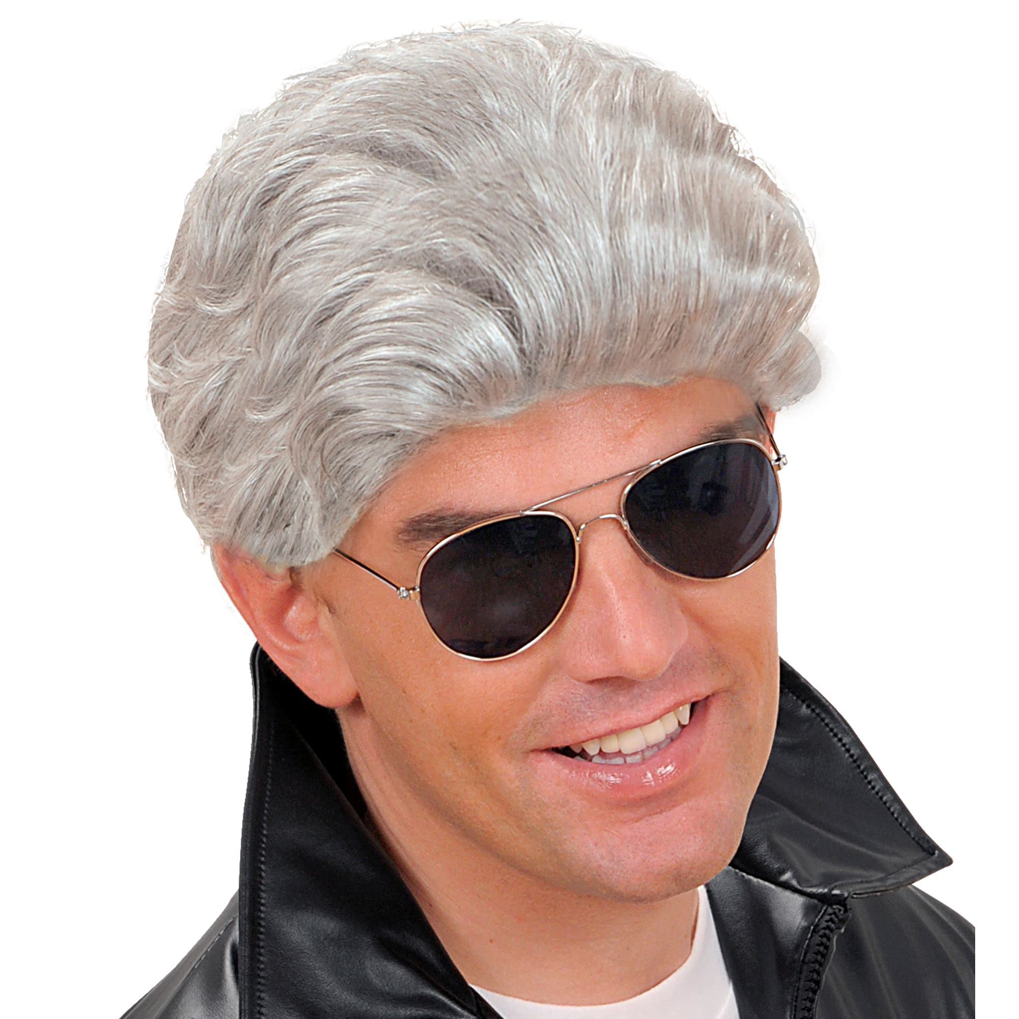 Greaser Grey Wig for Hair Accessory Fancy Dress